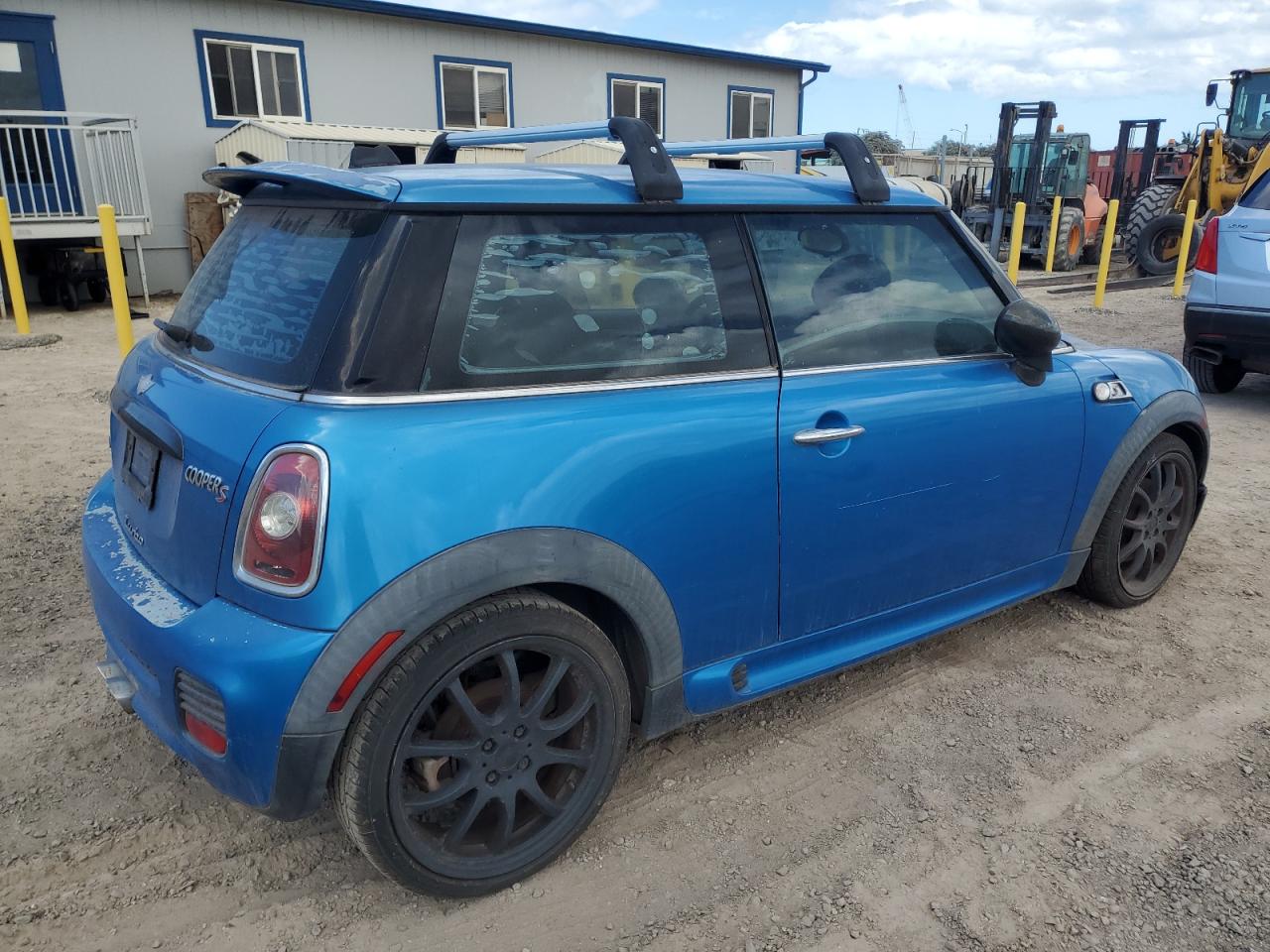 2008 Mini Cooper S blue hatchback gasoline WMWMF73518TT86953 photo #4