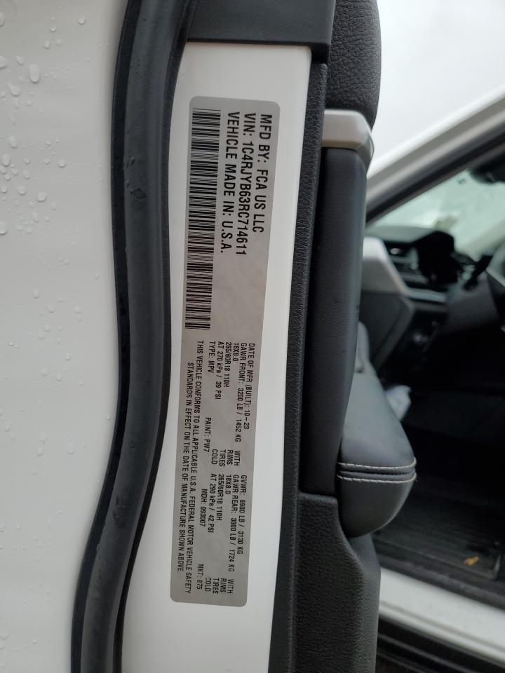 2024 Jeep Grand Cherokee Limited 4Xe VIN: 1C4RJYB63RC714611 Lot: 85645265