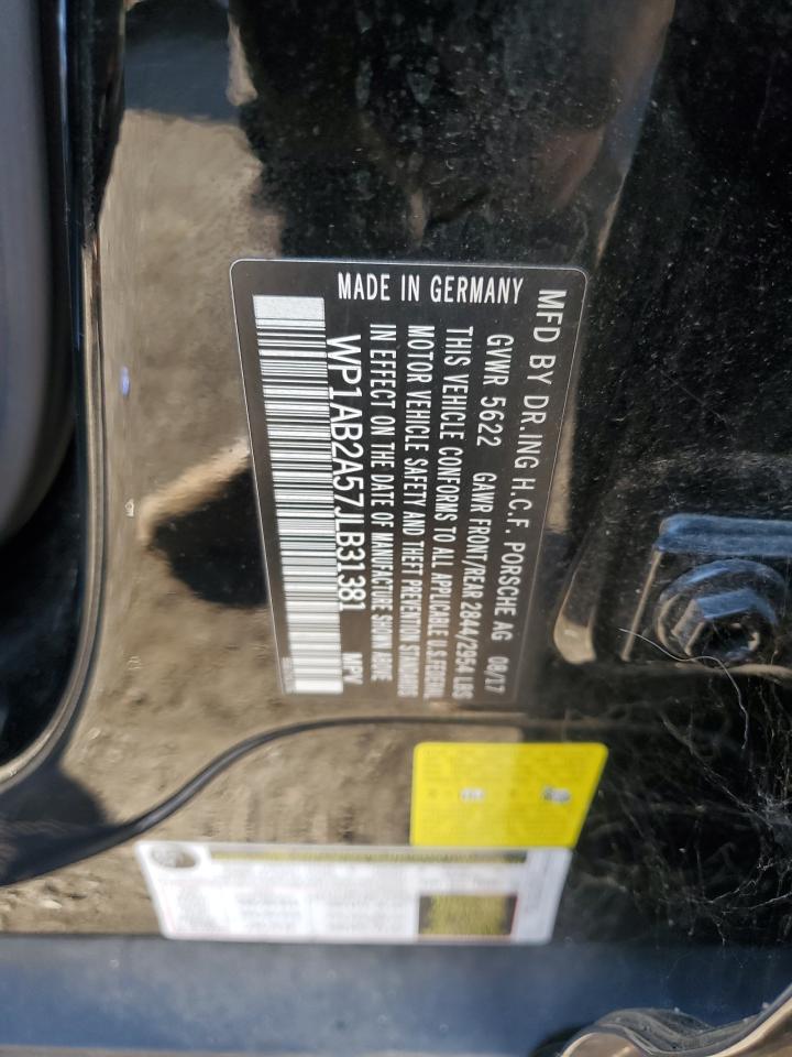 2018 Porsche Macan S VIN: WP1AB2A57JLB31381 Lot: 85595995