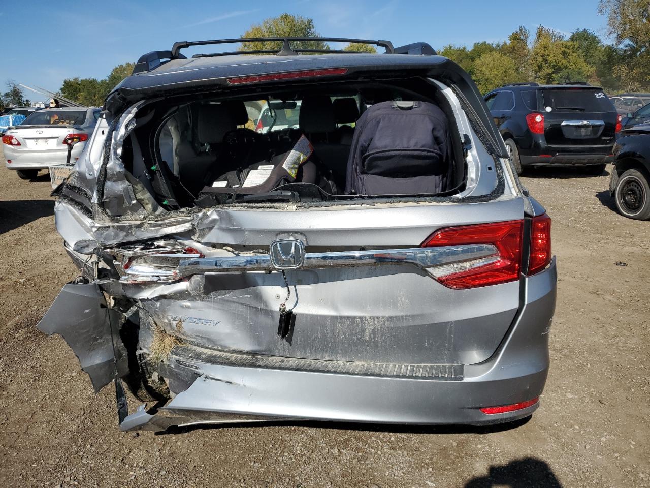 2018 Honda Odyssey Exl VIN: 5FNRL6H70JB100802 Lot: 86161925