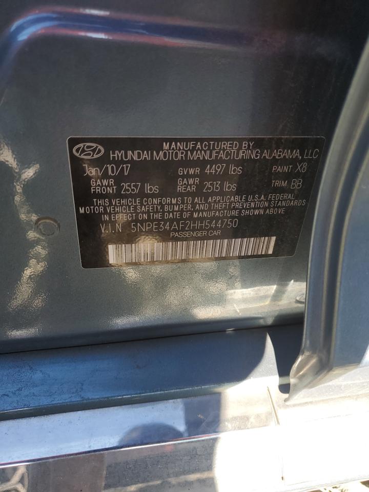 2017 Hyundai Sonata Sport VIN: 5NPE34AF2HH544750 Lot: 82300725