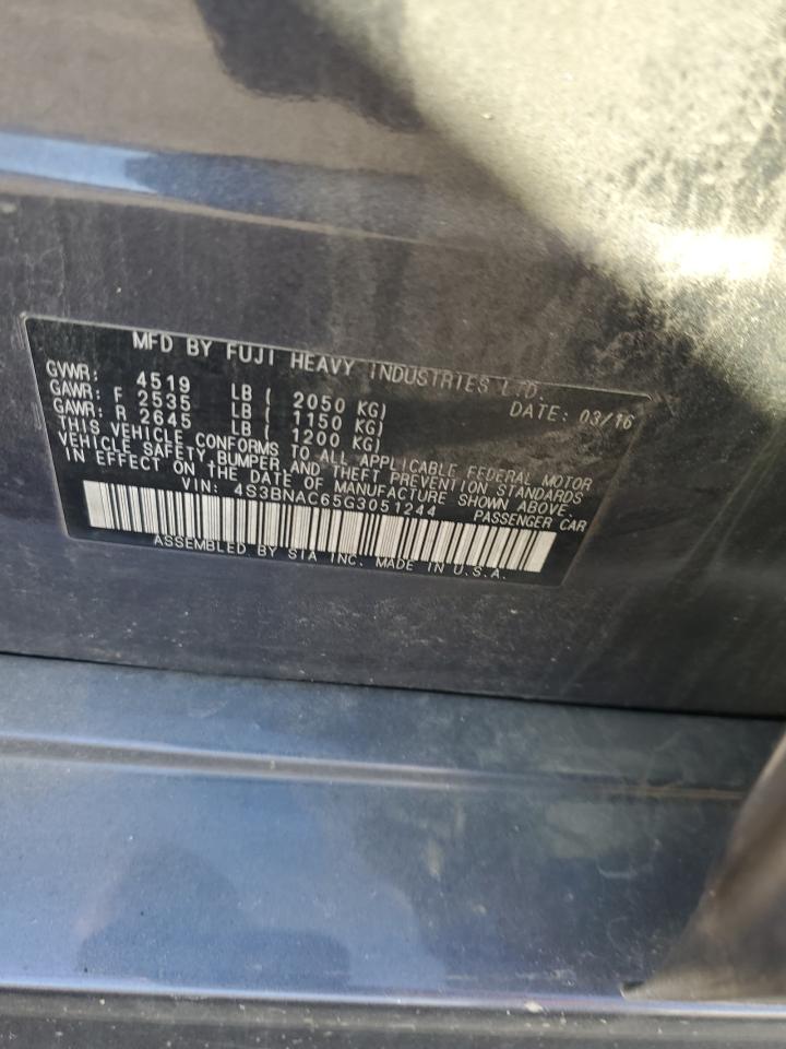 2016 Subaru Legacy 2.5I Premium VIN: 4S3BNAC65G3051244 Lot: 82276365