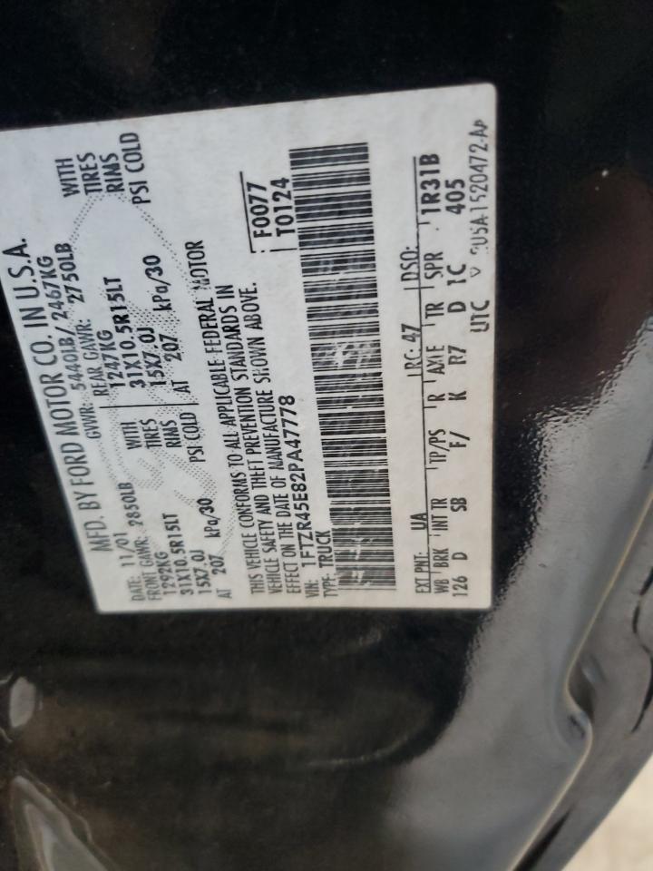 2002 Ford Ranger Super Cab VIN: 1FTZR45E82PA47778 Lot: 85729925