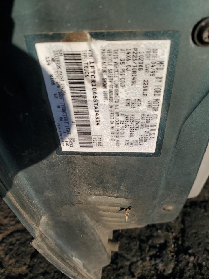 1995 Ford Ranger VIN: 1FTCR10A6STA34334 Lot: 85324995