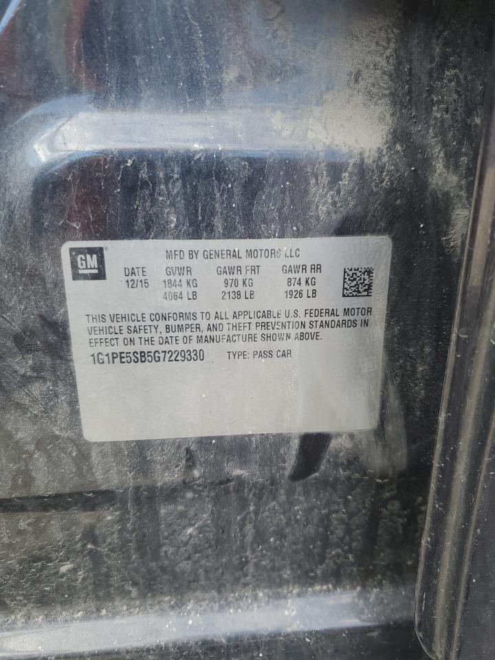 2016 Chevrolet Cruze Limited Lt VIN: 1G1PE5SB5G7229330 Lot: 82335835