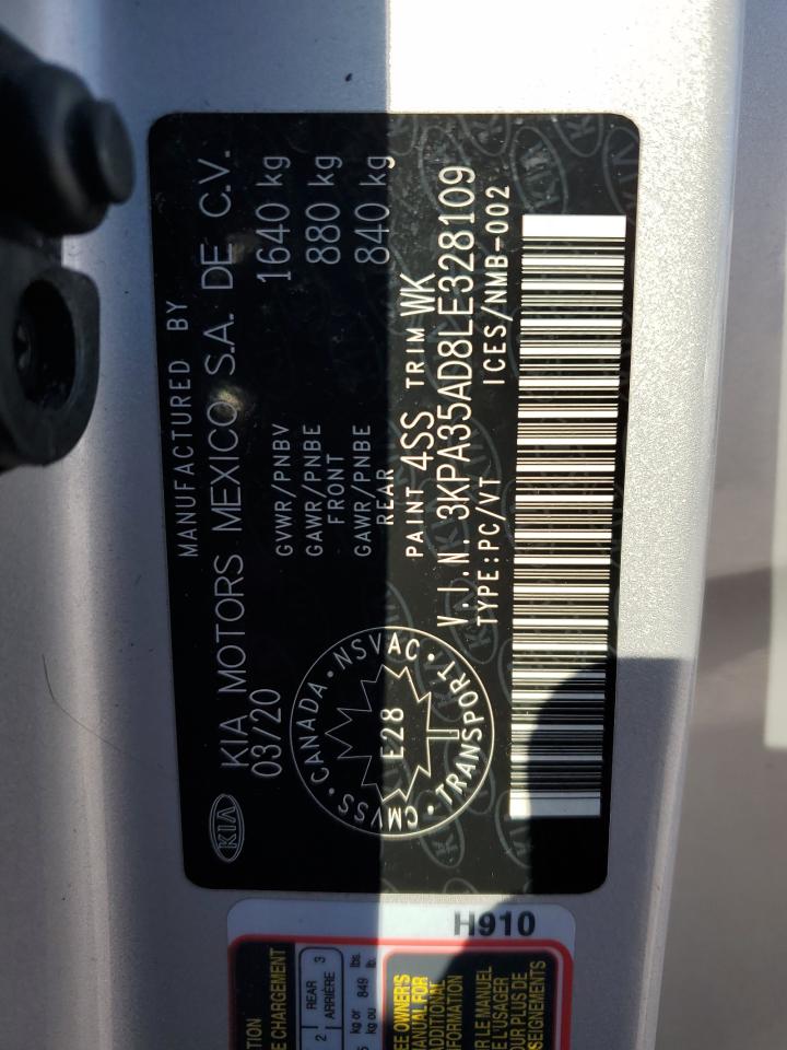 2020 Kia Rio Ex VIN: 3KPA35AD8LE328109 Lot: 81002965