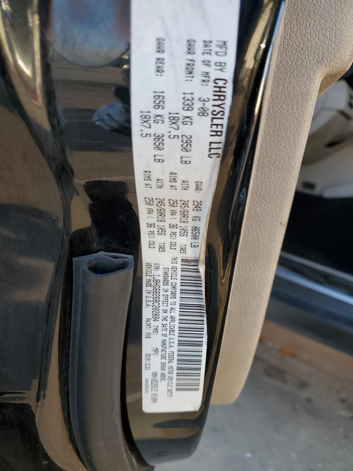 2008 Jeep Commander Overland VIN: 1J8HG68268C202884 Lot: 87184445