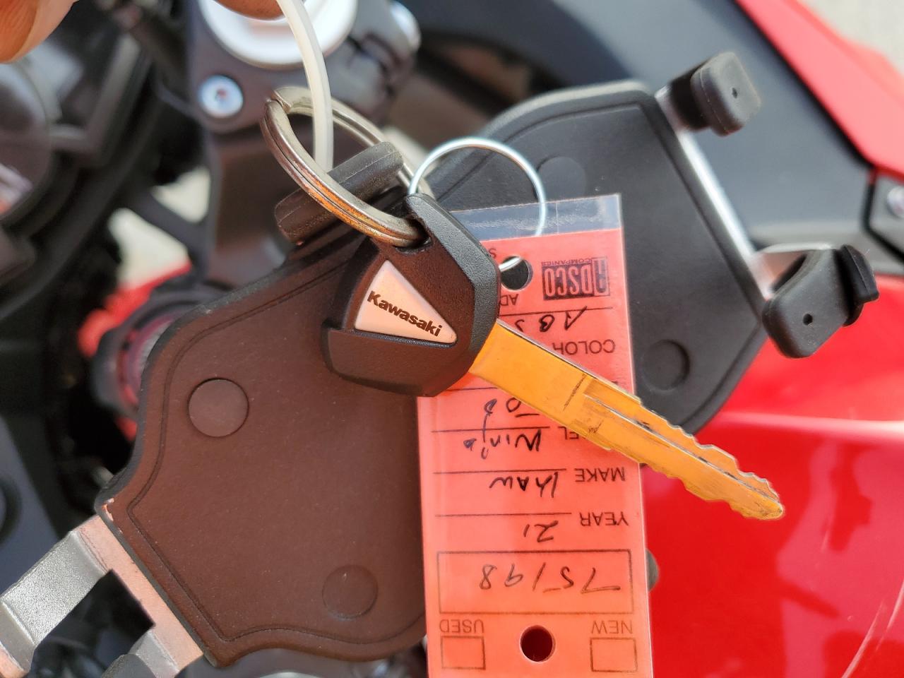 2021 Kawasaki Ex400 VIN: JKAEXKH11MDAB5480 Lot: 87241155