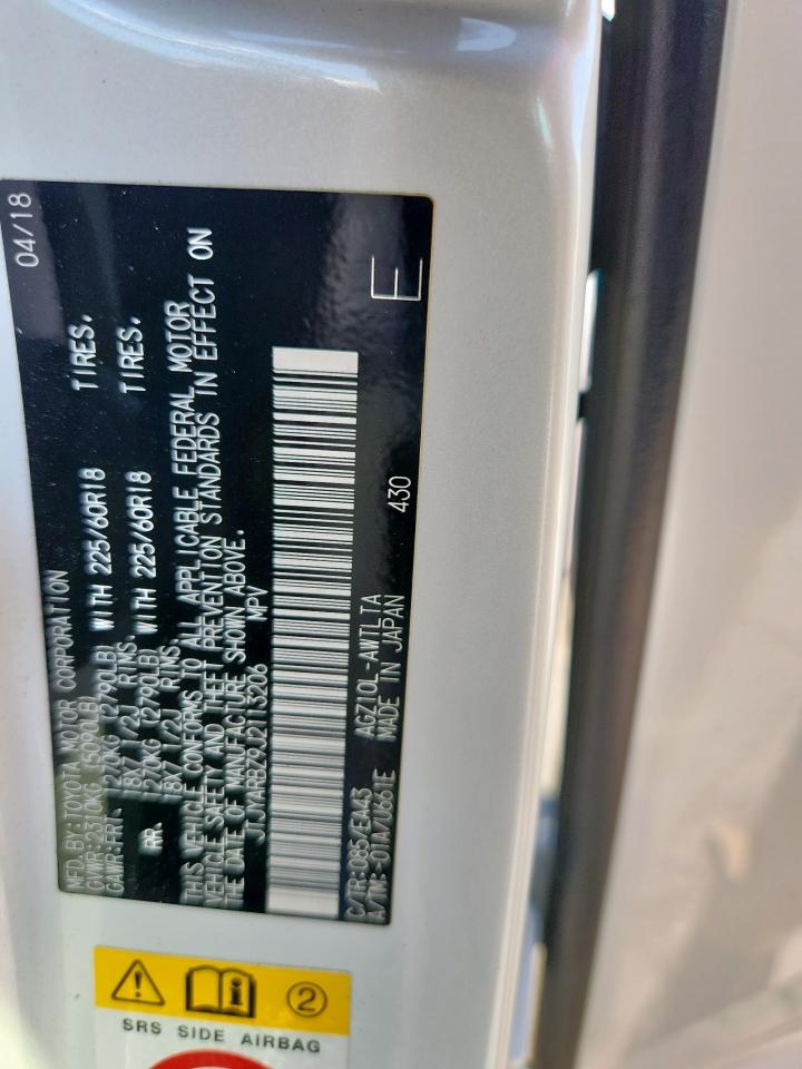 2018 Lexus Nx 300 Base VIN: JTJYARBZ9J2113206 Lot: 85899225