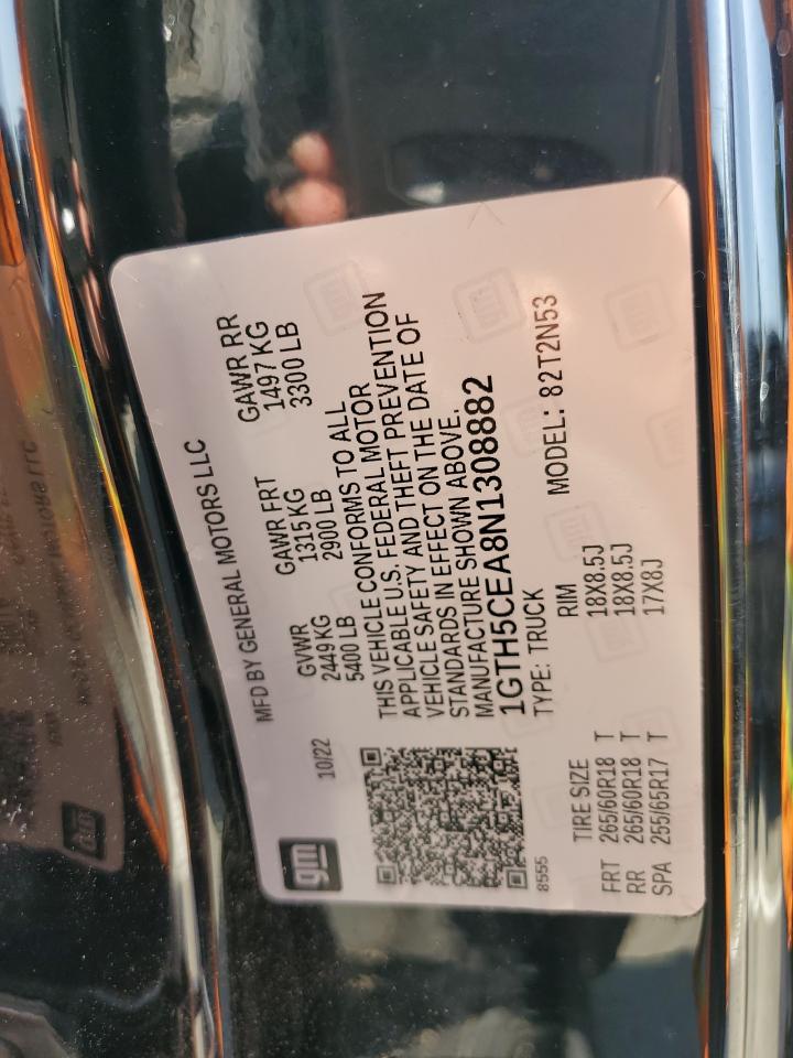 2022 GMC Canyon Elevation VIN: 1GTH5CEA8N1308882 Lot: 84788775