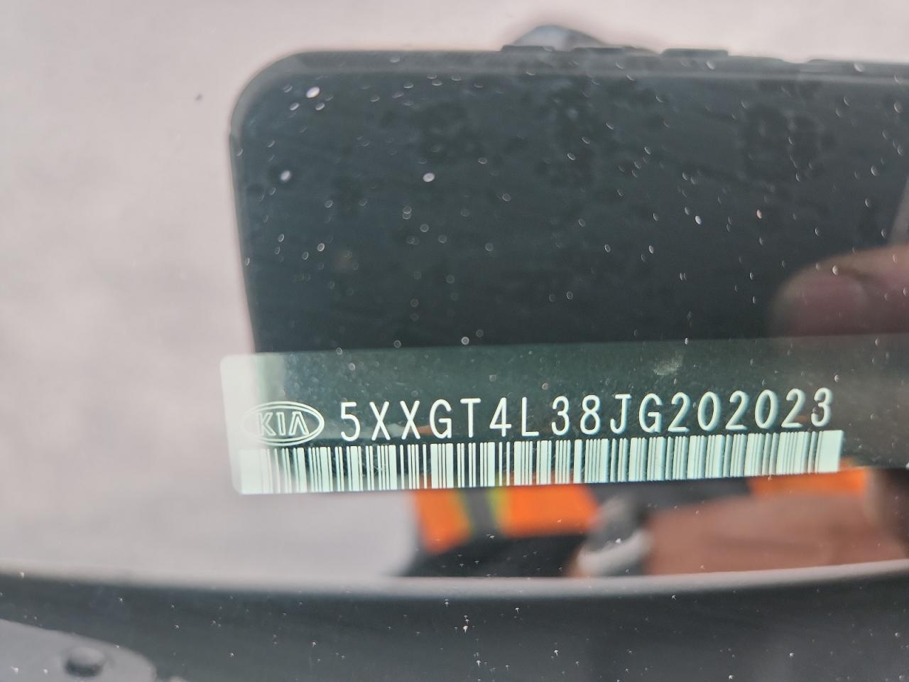 2018 Kia Optima Lx VIN: 5XXGT4L38JG202023 Lot: 85007485