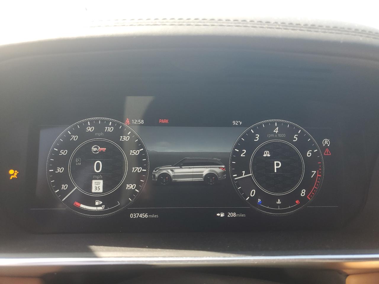 2018 Land Rover Range Rover Sport Svr VIN: SALWZ2SE3JA192250 Lot: 82755485