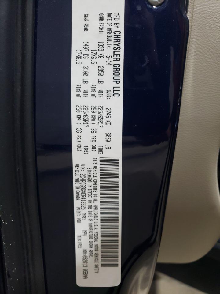 2014 Dodge Grand Caravan Se VIN: 2C4RDGBGXER412325 Lot: 86886985