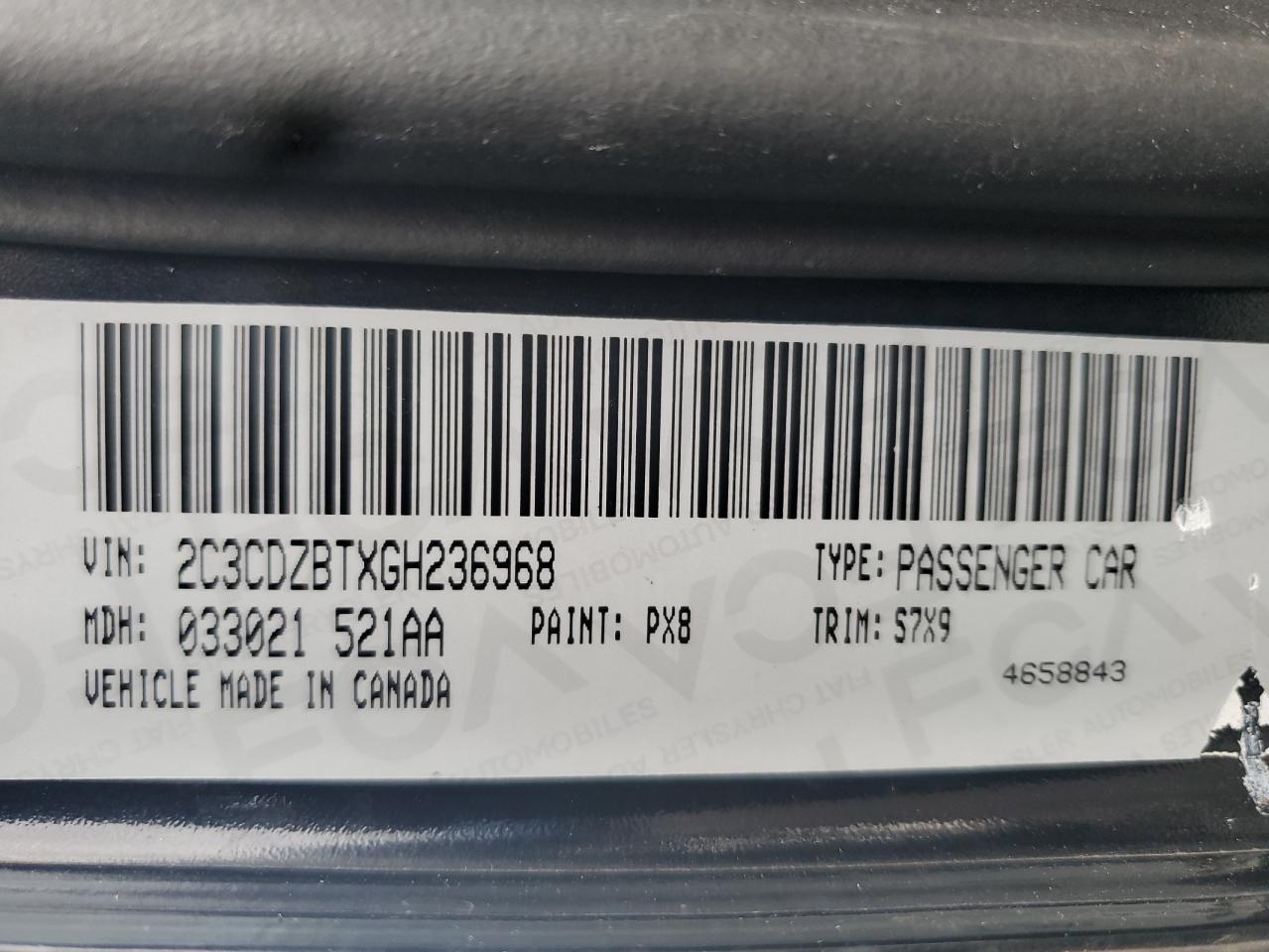 2016 Dodge Challenger R/T VIN: 2C3CDZBTXGH236968 Lot: 81993745