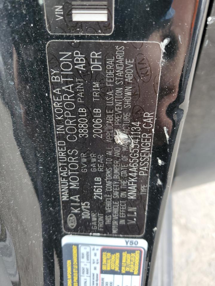 2016 Kia Forte Lx VIN: KNAFK4A65G5541134 Lot: 82307095