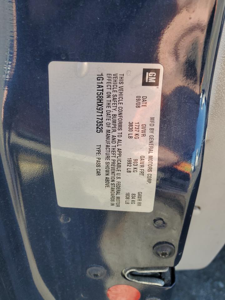 2009 Chevrolet Cobalt Lt VIN: 1G1AT58HX97173525 Lot: 86141335