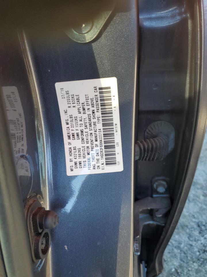 2017 Honda Accord Exl VIN: 1HGCR2F9XHA020154 Lot: 69988205