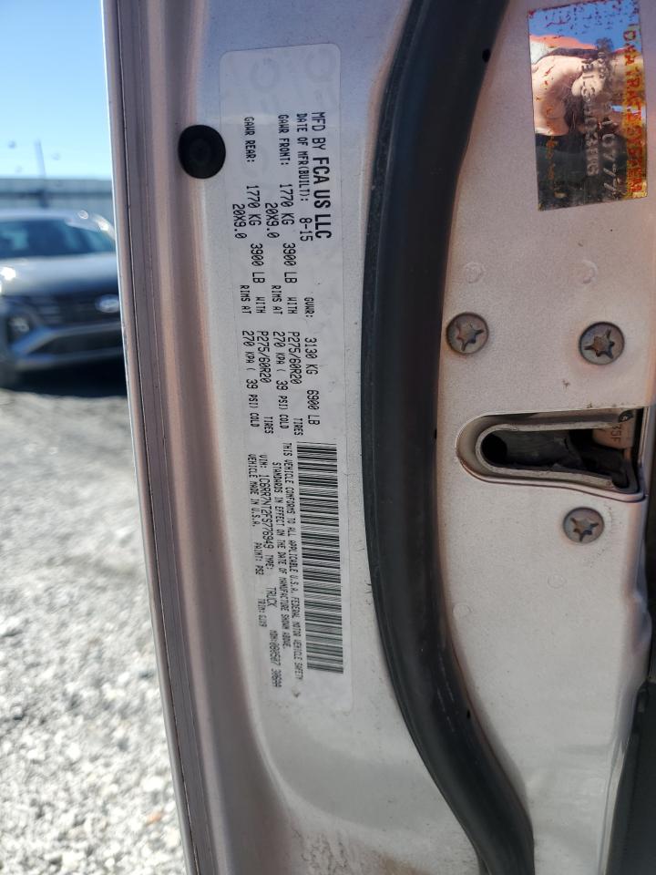 2015 Ram 1500 Laramie VIN: 1C6RR7NT2FS776949 Lot: 91017945