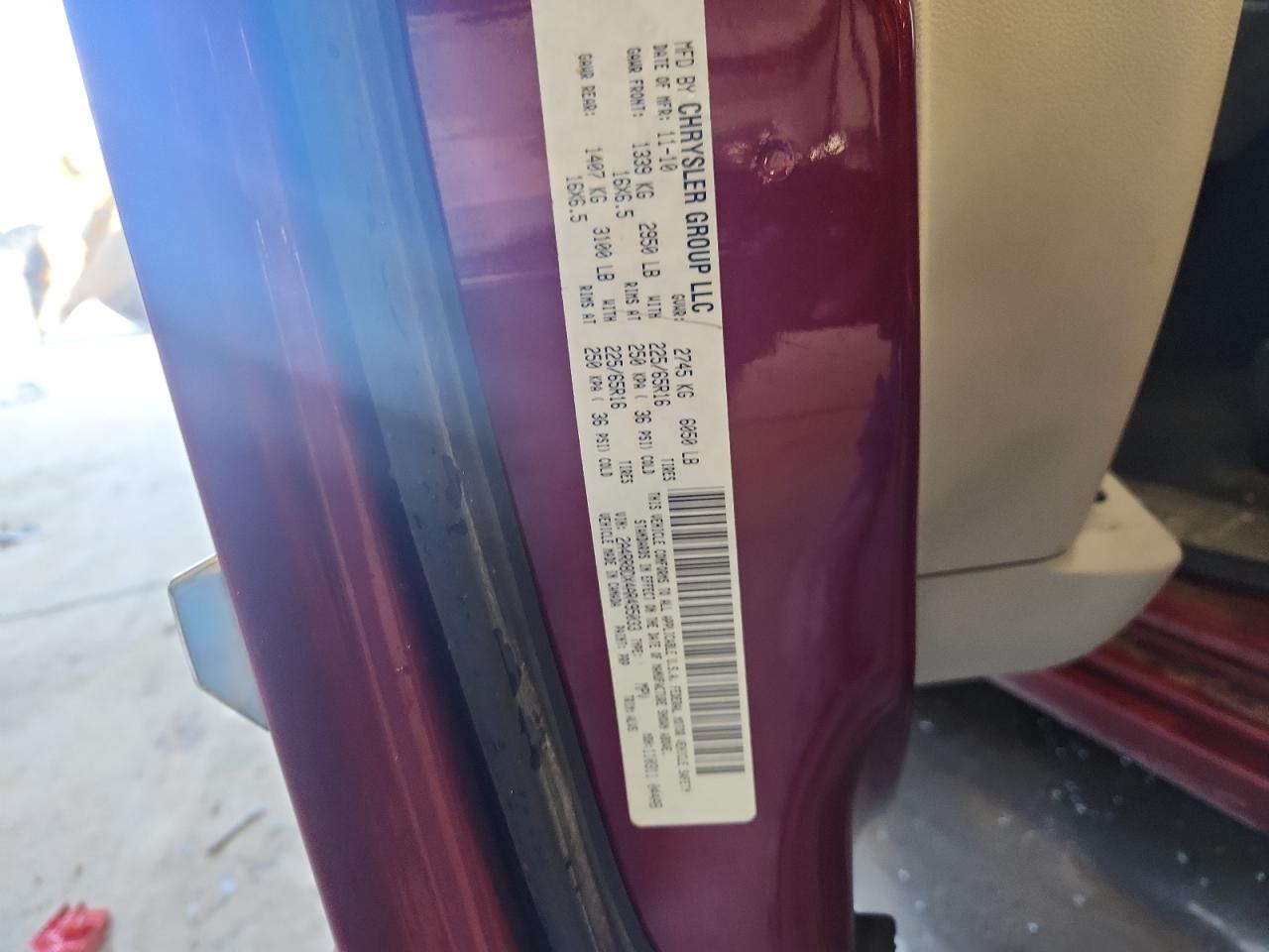 2010 Chrysler Town & Country Touring Plus VIN: 2A4RR8DX4AR495033 Lot: 85886445