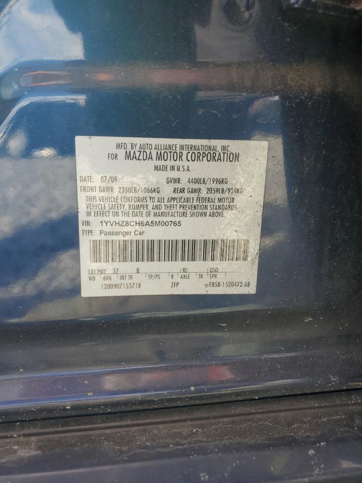 2010 Mazda 6 I VIN: 1YVHZ8CH6A5M00765 Lot: 82566625