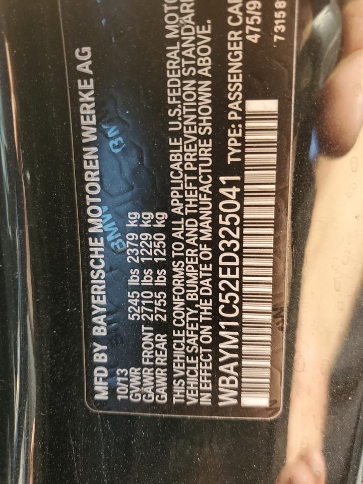 2014 BMW 650 Xi VIN: WBAYM1C52ED325041 Lot: 81968135