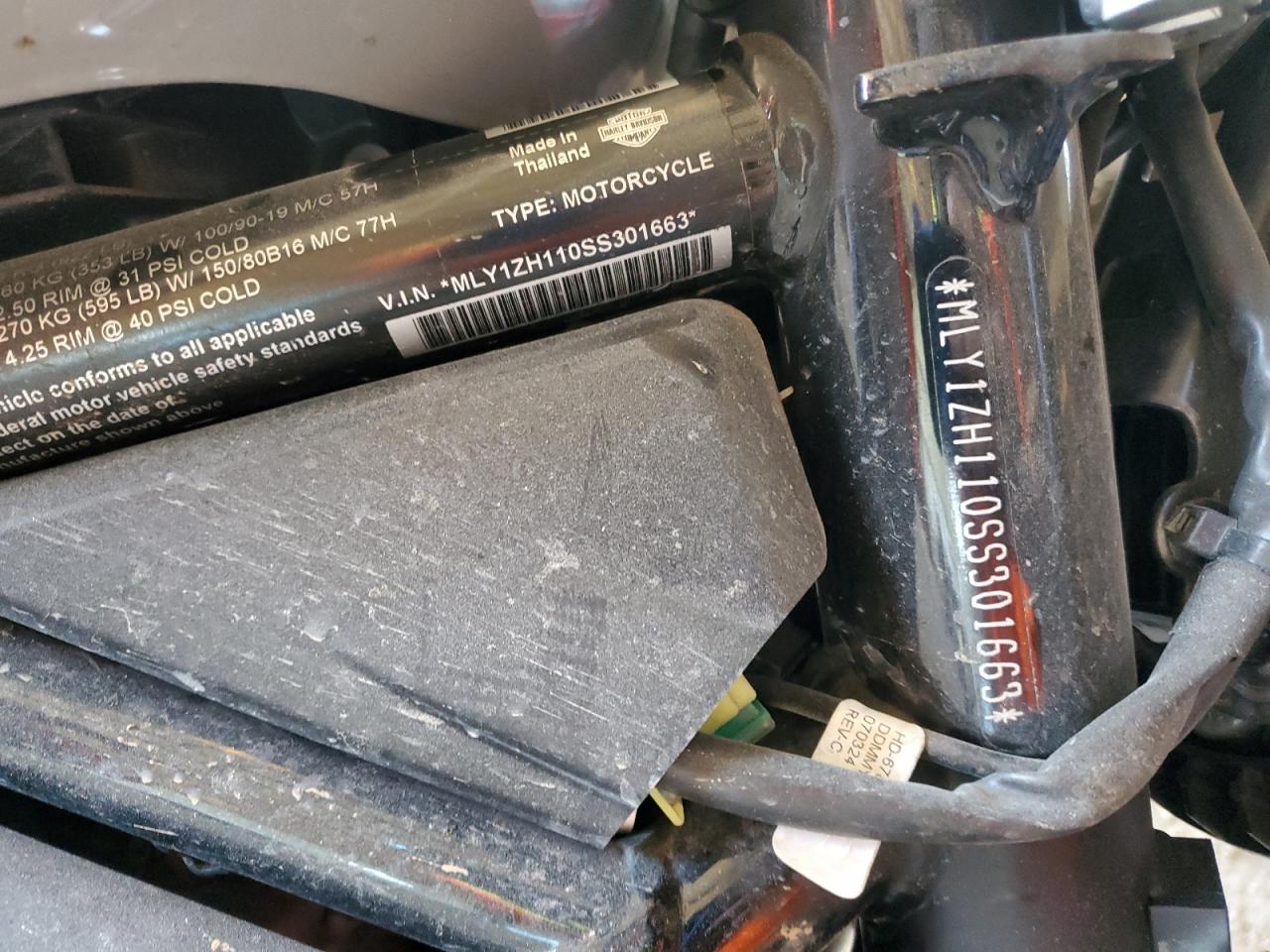 2025 Harley-Davidson Rh975 VIN: MLY1ZH110SS301663 Lot: 86517025