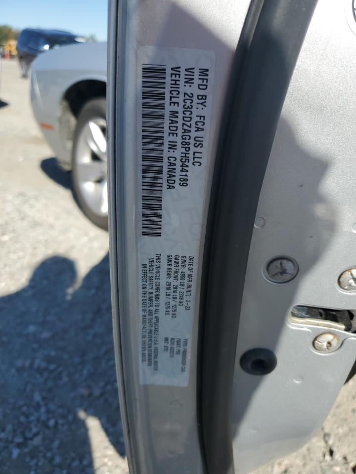 2023 Dodge Challenger Sxt VIN: 2C3CDZAG8PH544189 Lot: 89435755