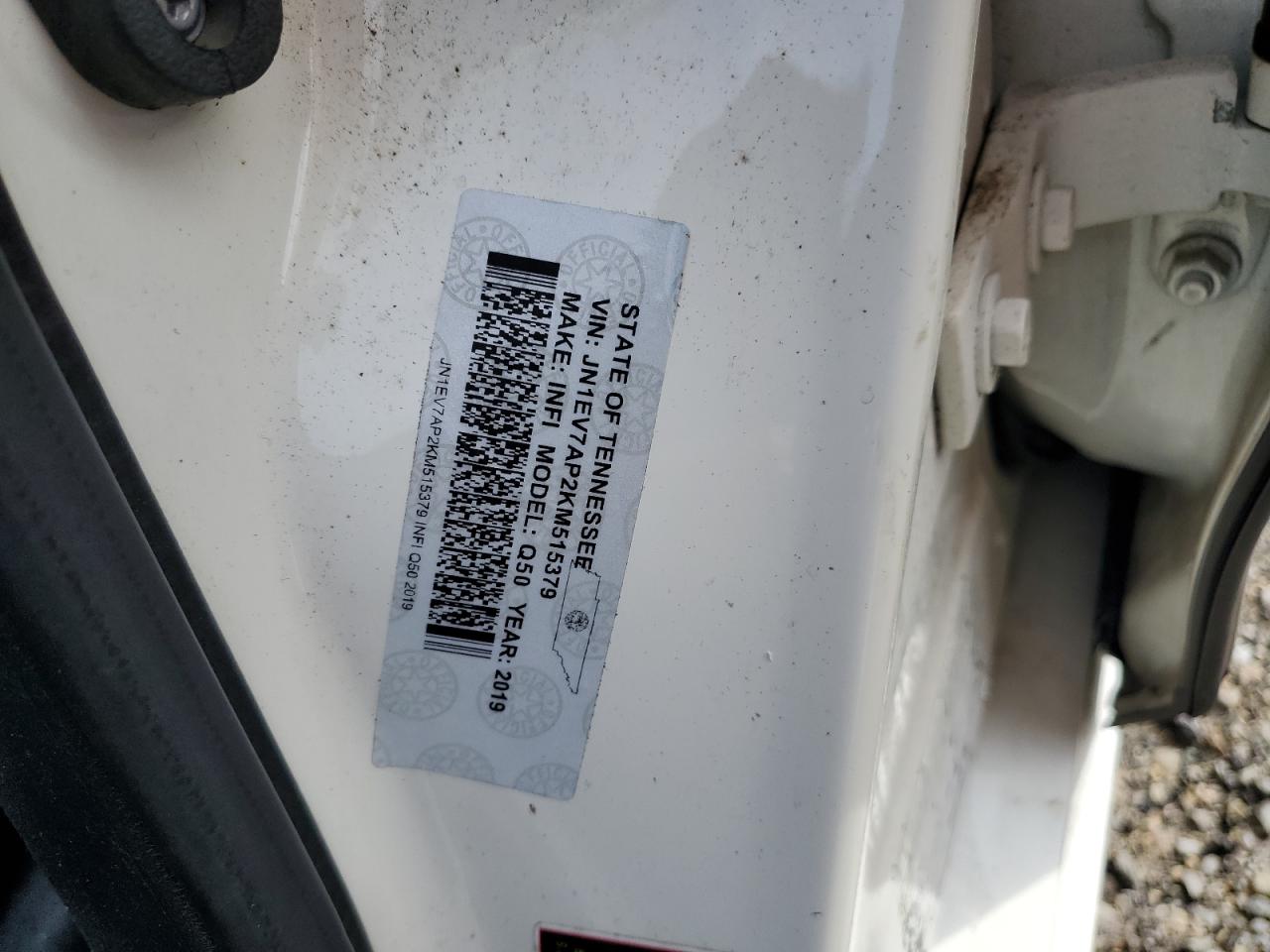 2019 Infiniti Q50 Base VIN: JN1EV7AP2KM515379 Lot: 80471625