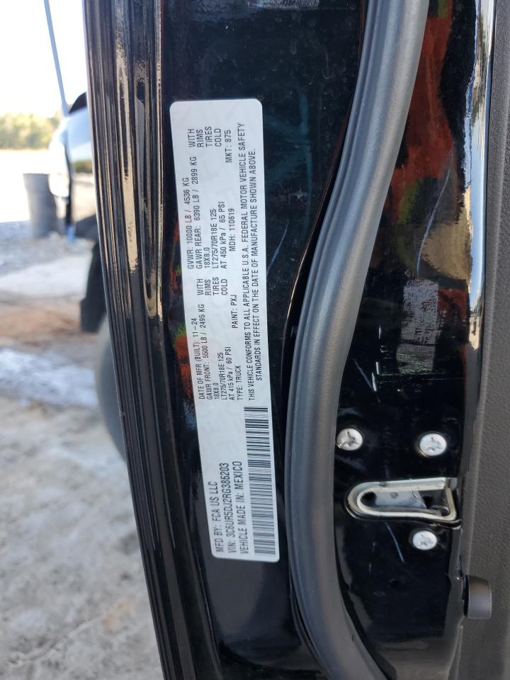 2024 Ram 2500 Big Horn VIN: 3C6UR5DJ2RG386203 Lot: 81988225