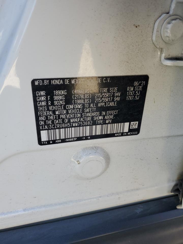2021 Honda Hr-V Ex VIN: 3CZRU6H57MM753682 Lot: 89526335