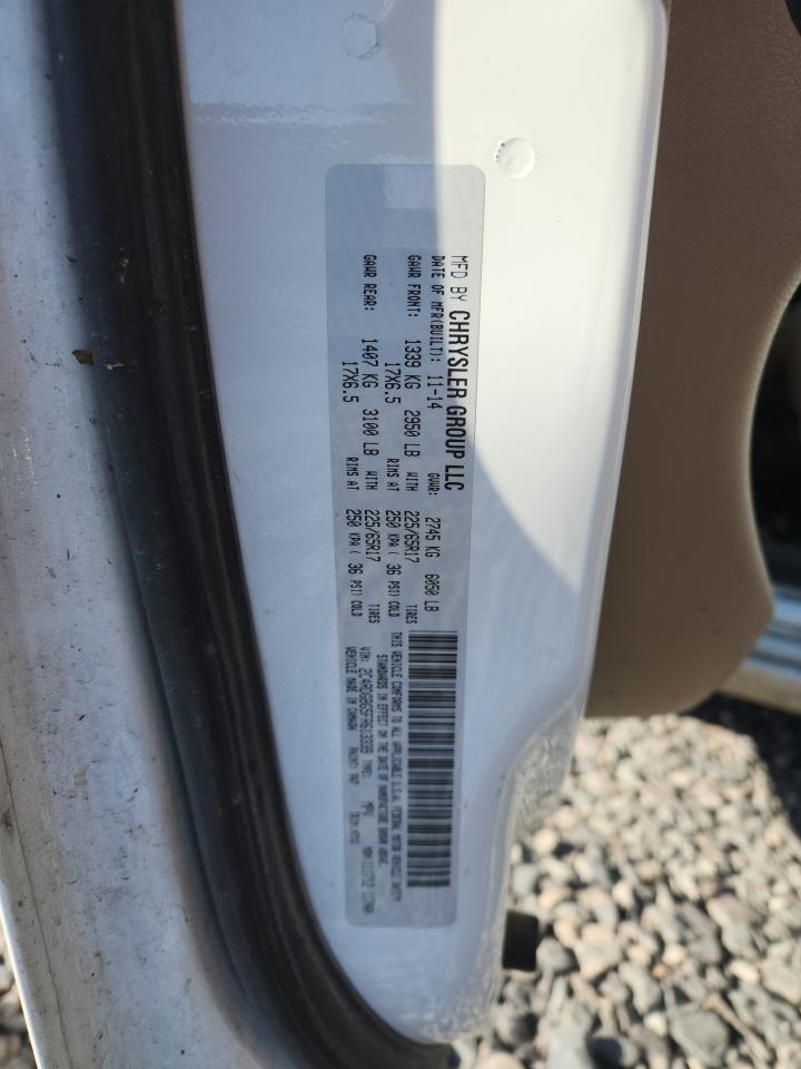 2015 Dodge Grand Caravan Se VIN: 2C4RDGBG5FR613339 Lot: 89648815