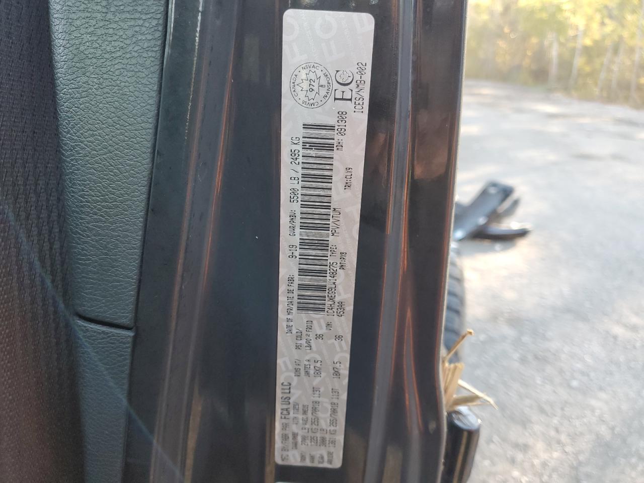 2020 Jeep Wrangler Unlimited Sahara VIN: 1C4HJXEG9LW148275 Lot: 85759475