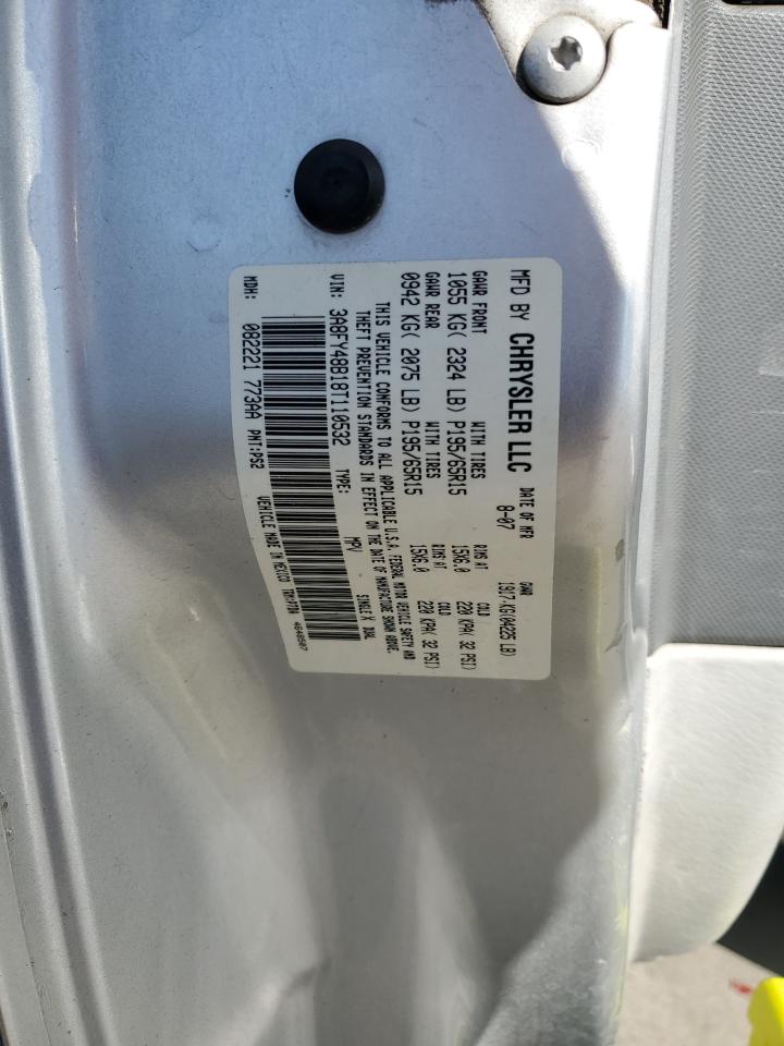 2008 Chrysler Pt Cruiser VIN: 3A8FY48B18T110532 Lot: 82641525