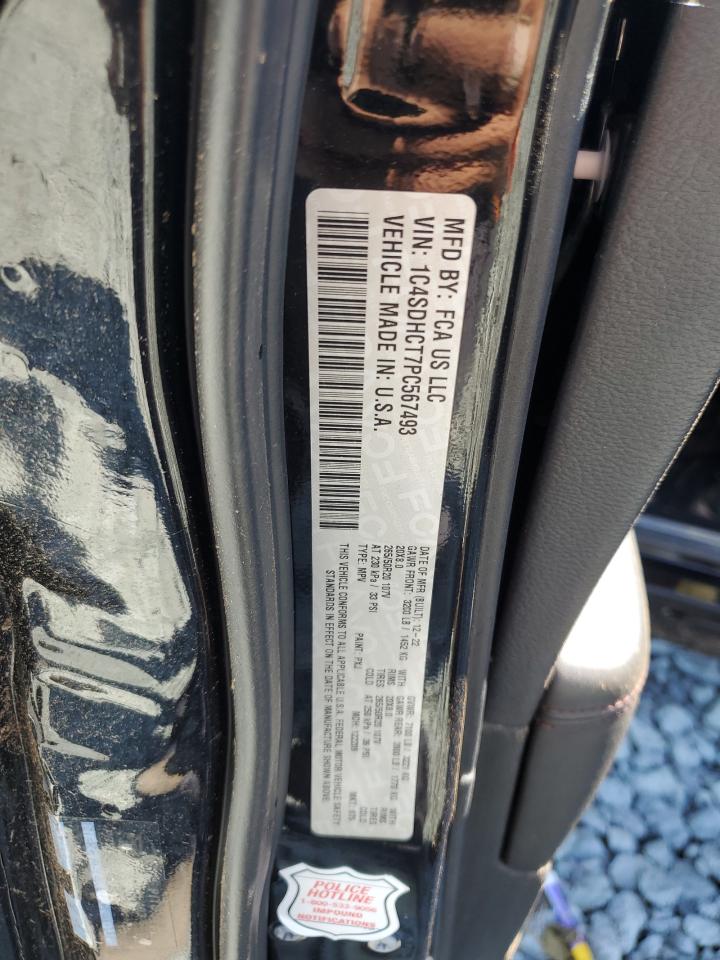 2023 Dodge Durango R/T VIN: 1C4SDHCT7PC567493 Lot: 81848945