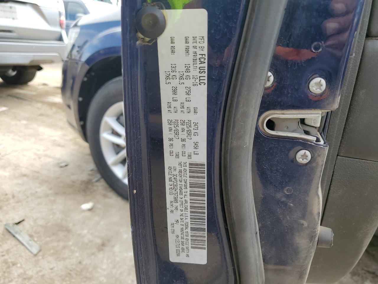 2017 Dodge Journey Sxt VIN: 3C4PDCBG2HT573009 Lot: 81857725