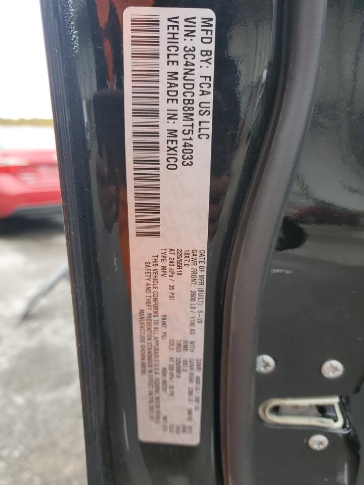 2021 Jeep Compass Limited VIN: 3C4NJDCB8MT514033 Lot: 85415865