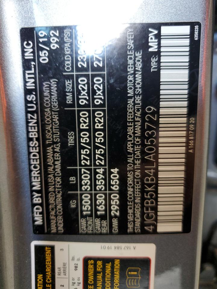 Фото: 4JGFB5KB4LA053729