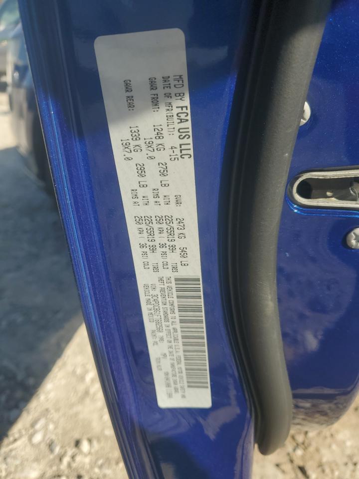 2015 Dodge Journey Sxt VIN: 3C4PDCBG1FT682560 Lot: 86896265