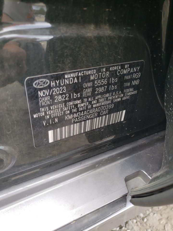 2024 Hyundai Ioniq 6 Sel VIN: KMHM34AC4RA070399 Lot: 87455135