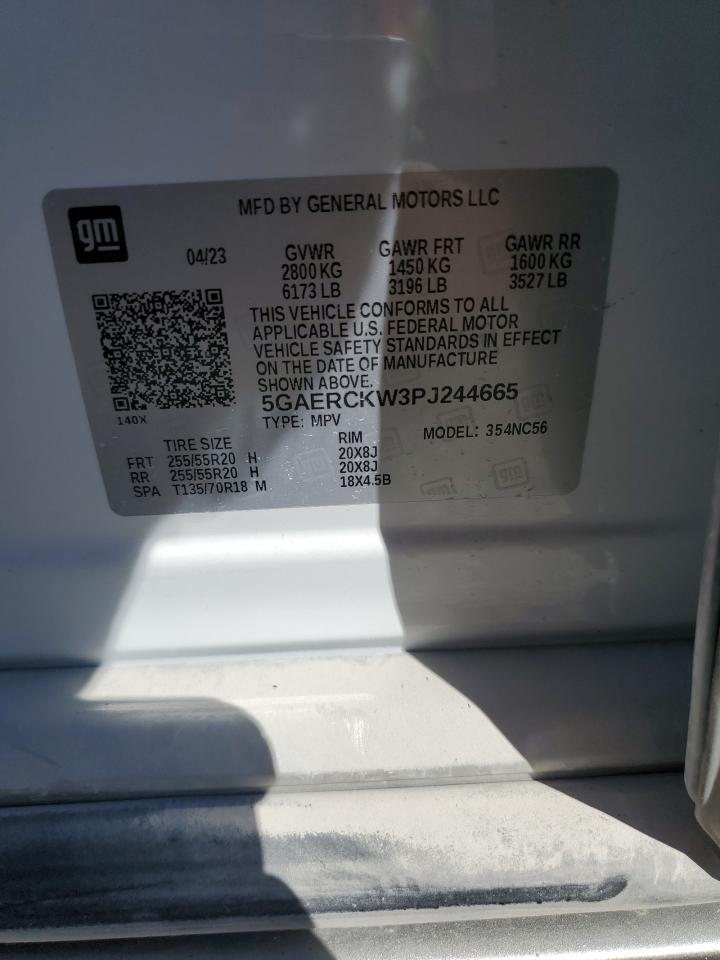 2023 Buick Enclave Premium VIN: 5GAERCKW3PJ244665 Lot: 85002715