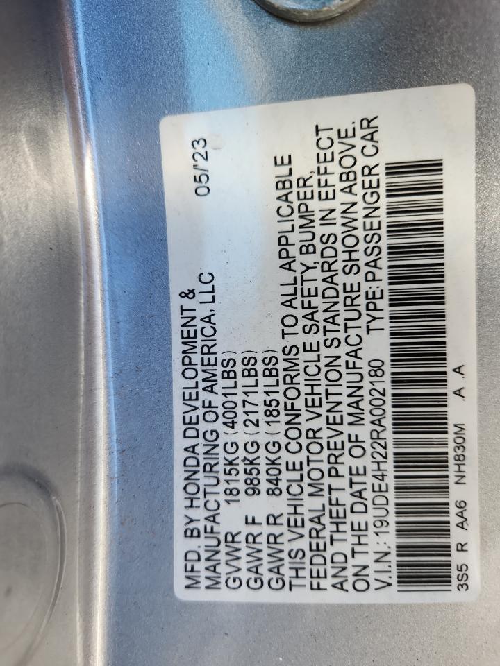 2024 Acura Integra VIN: 19UDE4H22RA002180 Lot: 89668545