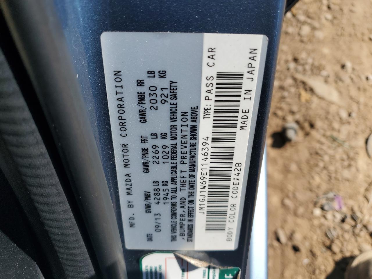 2014 Mazda 6 Grand Touring VIN: JM1GJ1W69E1146394 Lot: 81660505