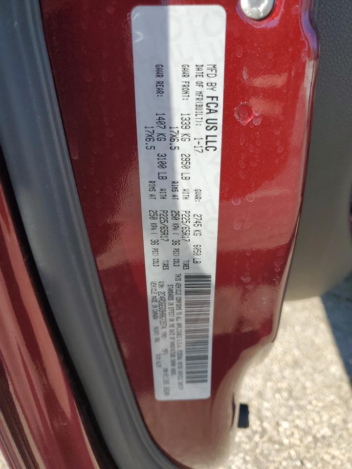 2017 Dodge Grand Caravan Gt VIN: 2C4RDGEG9HR673574 Lot: 85715015