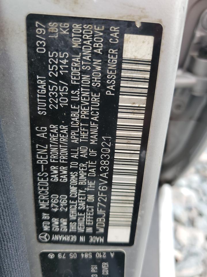 1997 Mercedes-Benz E 420 VIN: WDBJF72F6VA383021 Lot: 86598535