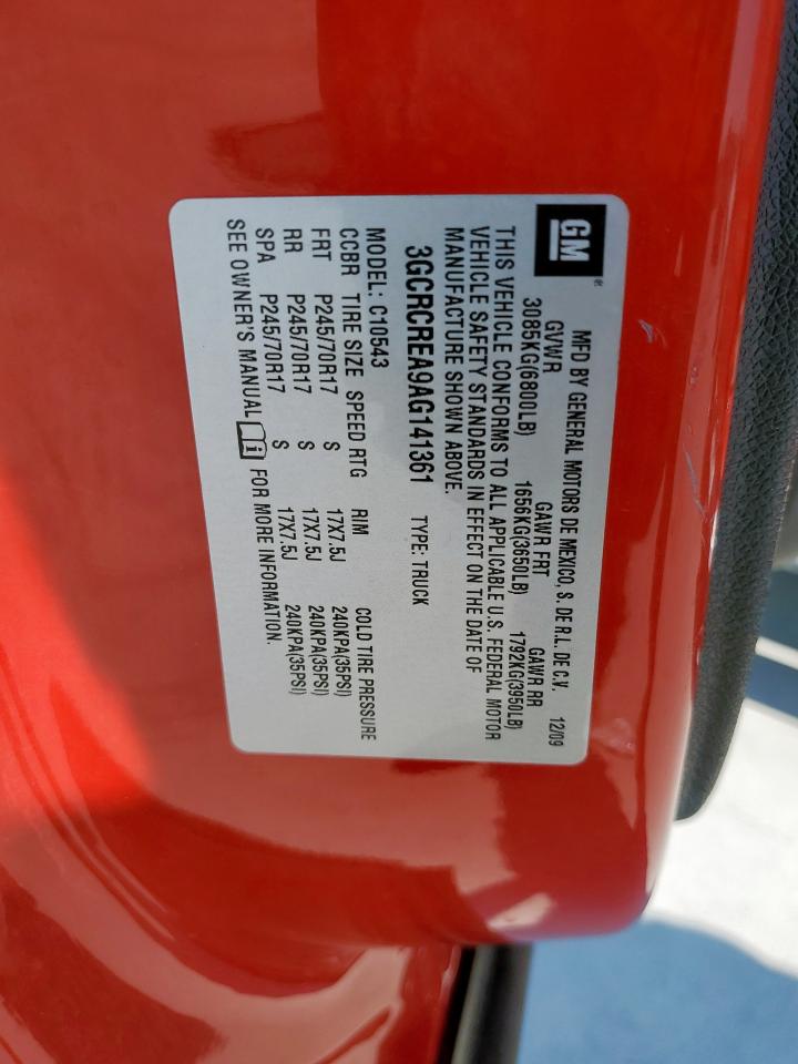 2010 Chevrolet Silverado C1500 Ls VIN: 3GCRCREA9AG141361 Lot: 82228645