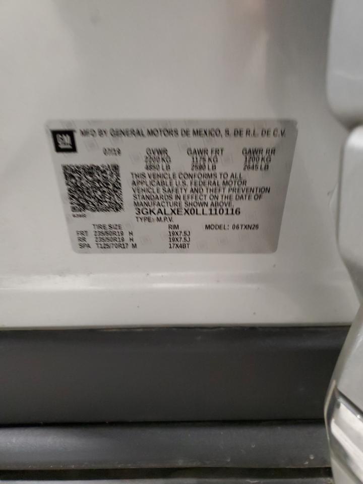 2020 GMC Terrain Denali VIN: 3GKALXEX0LL110116 Lot: 89651695