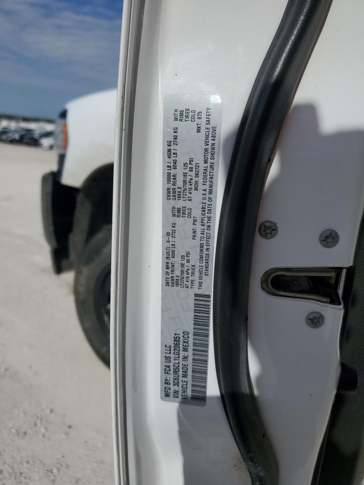 2020 Ram 2500 Tradesman VIN: 3C6UR5CL1LG206851 Lot: 85602205