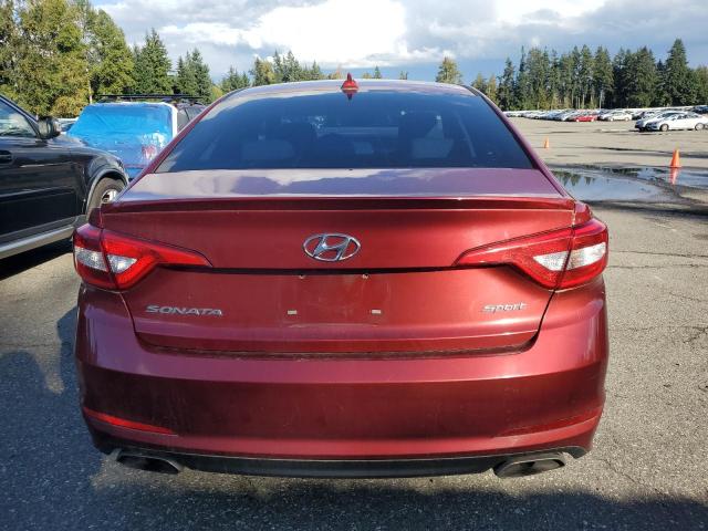  HYUNDAI SONATA 2016 Красный