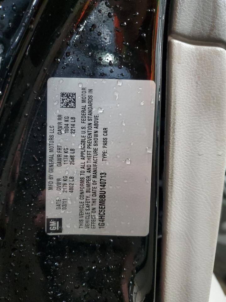 2011 Buick Lucerne Cxl VIN: 1G4HC5EM8BU140713 Lot: 86139545