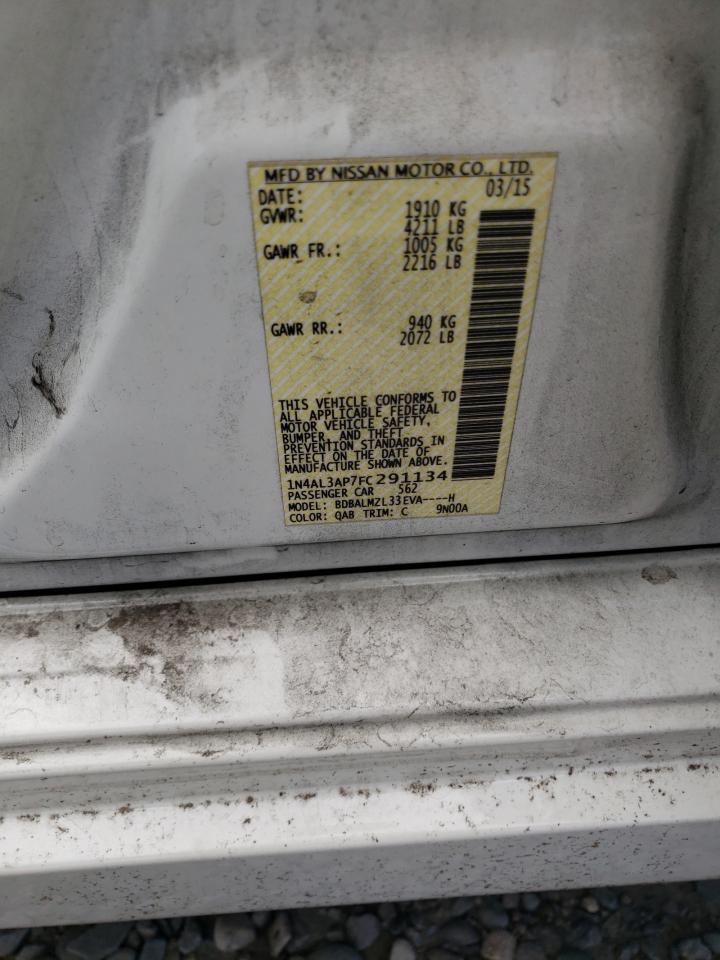 2015 Nissan Altima 2.5 VIN: 1N4AL3AP7FC291134 Lot: 82367385